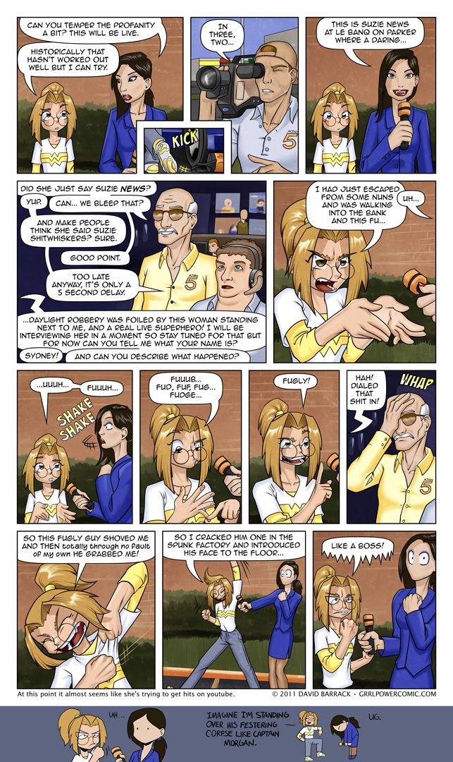 Grrl Power #62 – A memorable start to her interviewing career