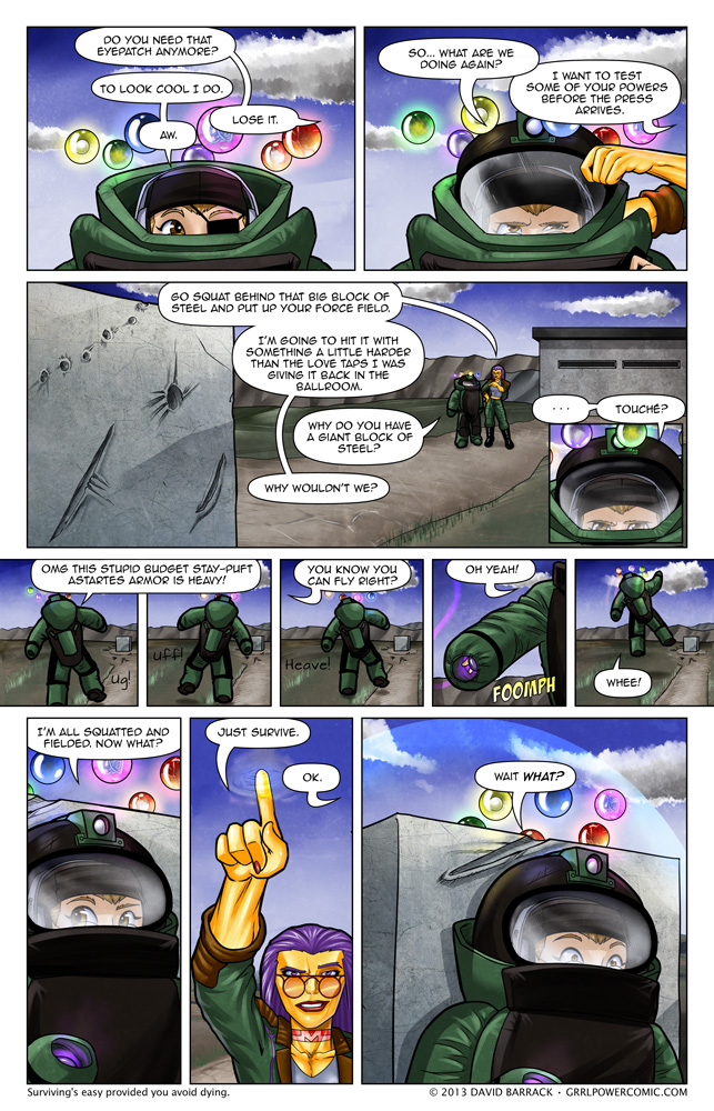Grrl Power #159 – Safety is job one. Well, maybe two or three