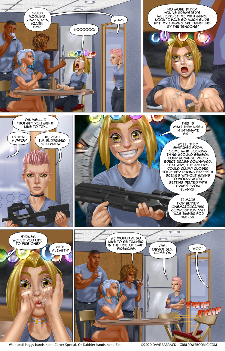 Grrl Power #863 – A dangerous day to be a swinging log