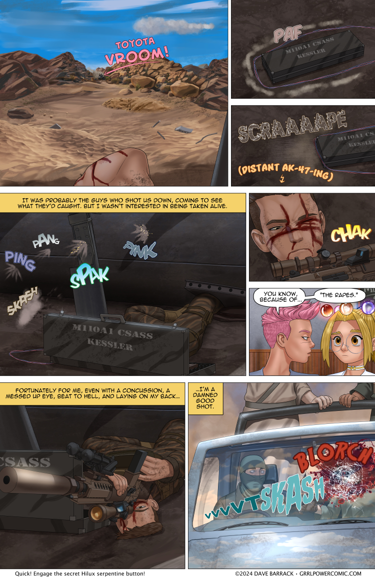 Grrl Power #1299 – Hell hath no fury like a cornered sniper